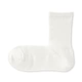 婦人　足なり直角　履き口やわらか　シアーストライプ靴下