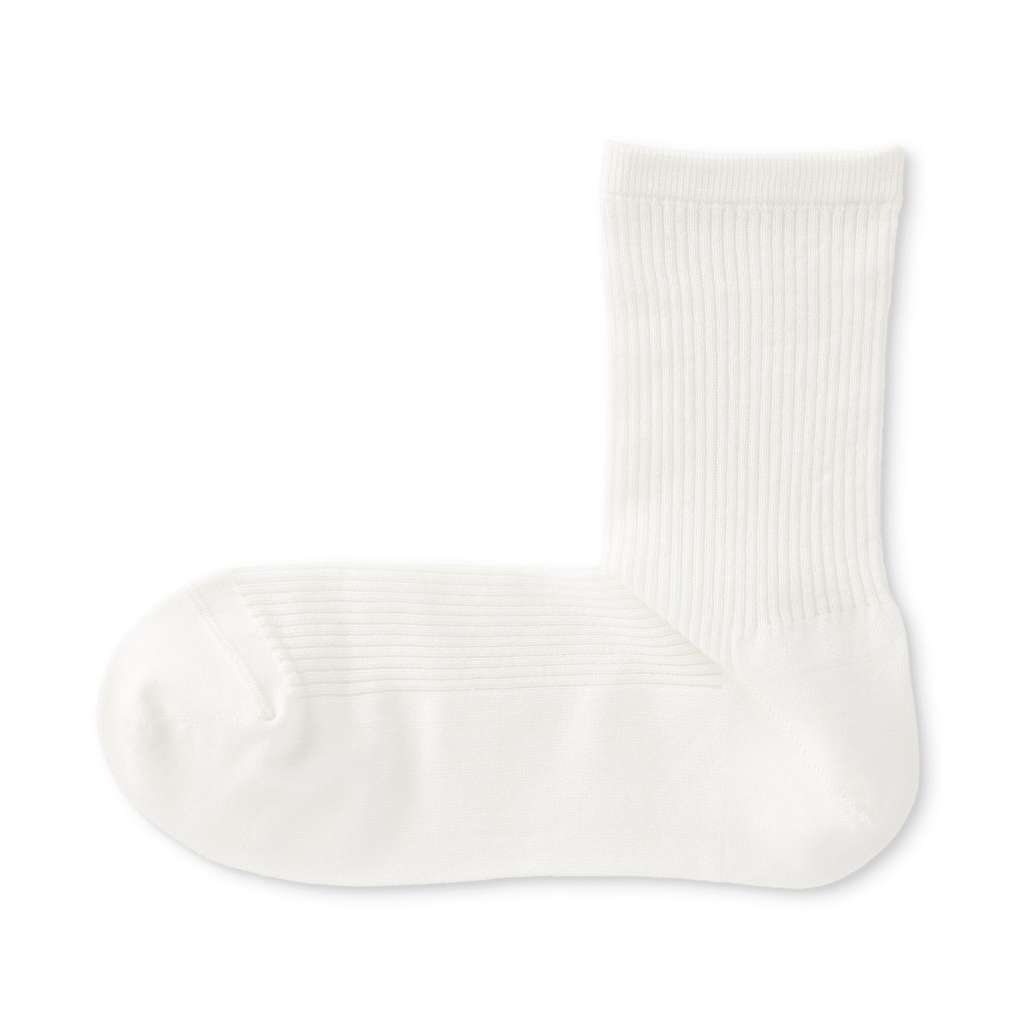 婦人　足なり直角　履き口やわらか　シアーストライプ靴下