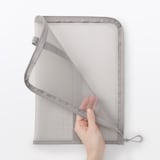 ナイロンメッシュ　縦型書類ケース・仕切り付