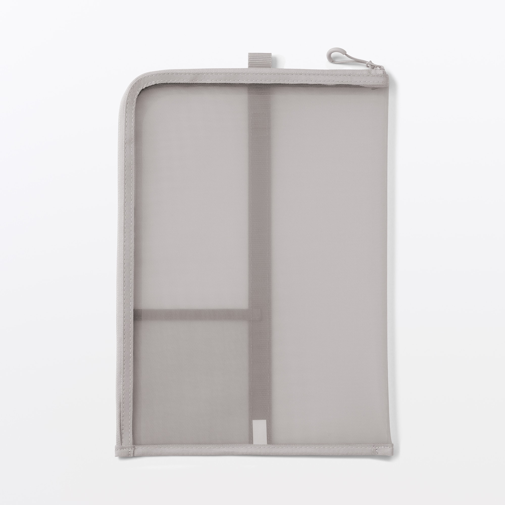 ナイロンメッシュ　縦型書類ケース・仕切り付