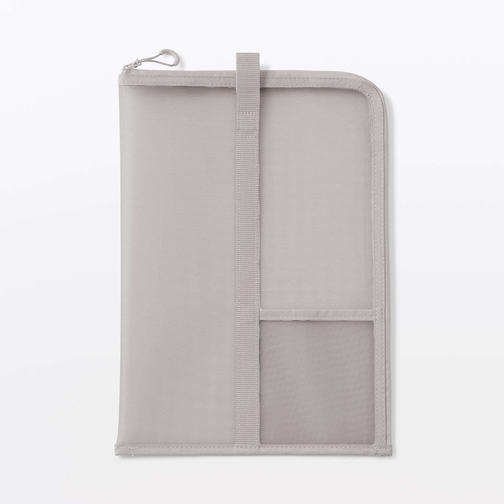 ナイロンメッシュ　縦型書類ケース・仕切り付