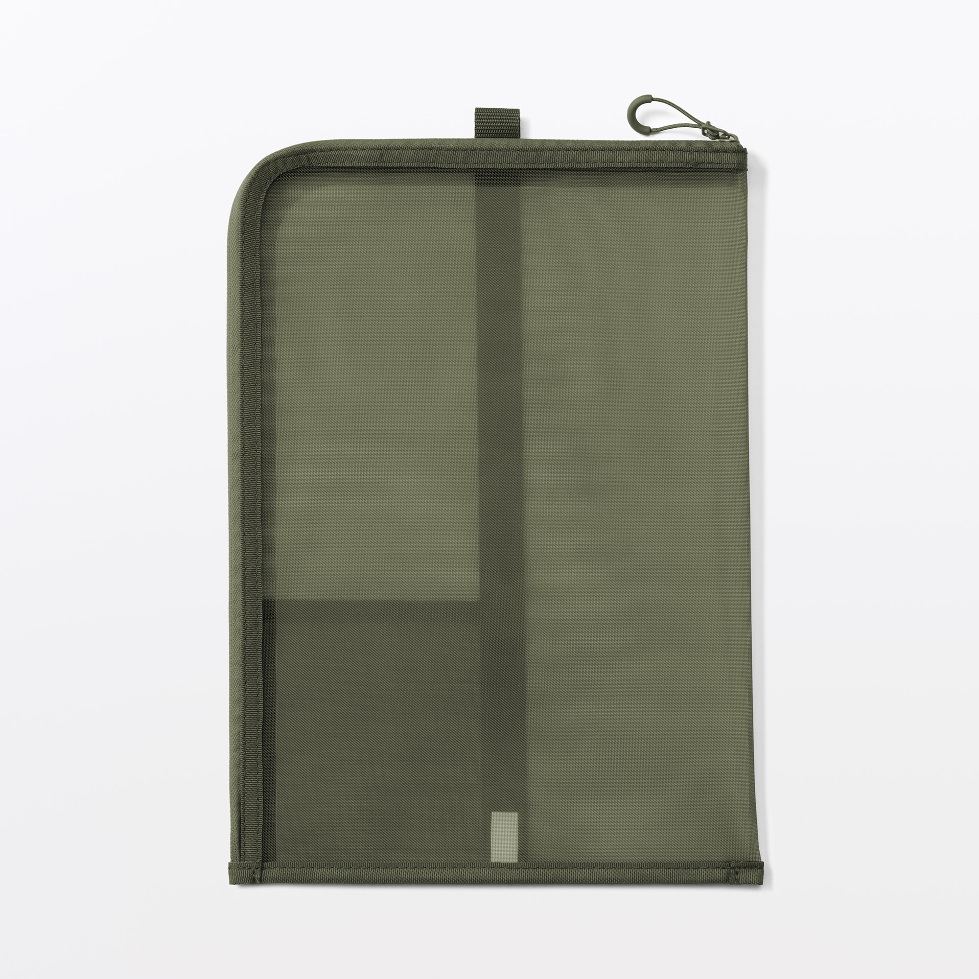 ナイロンメッシュ　縦型書類ケース・仕切り付