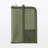 ナイロンメッシュ　縦型書類ケース・仕切り付