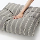 綿洗いざらし大判クッション