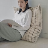 綿洗いざらし大判クッション