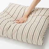 綿洗いざらし大判クッション