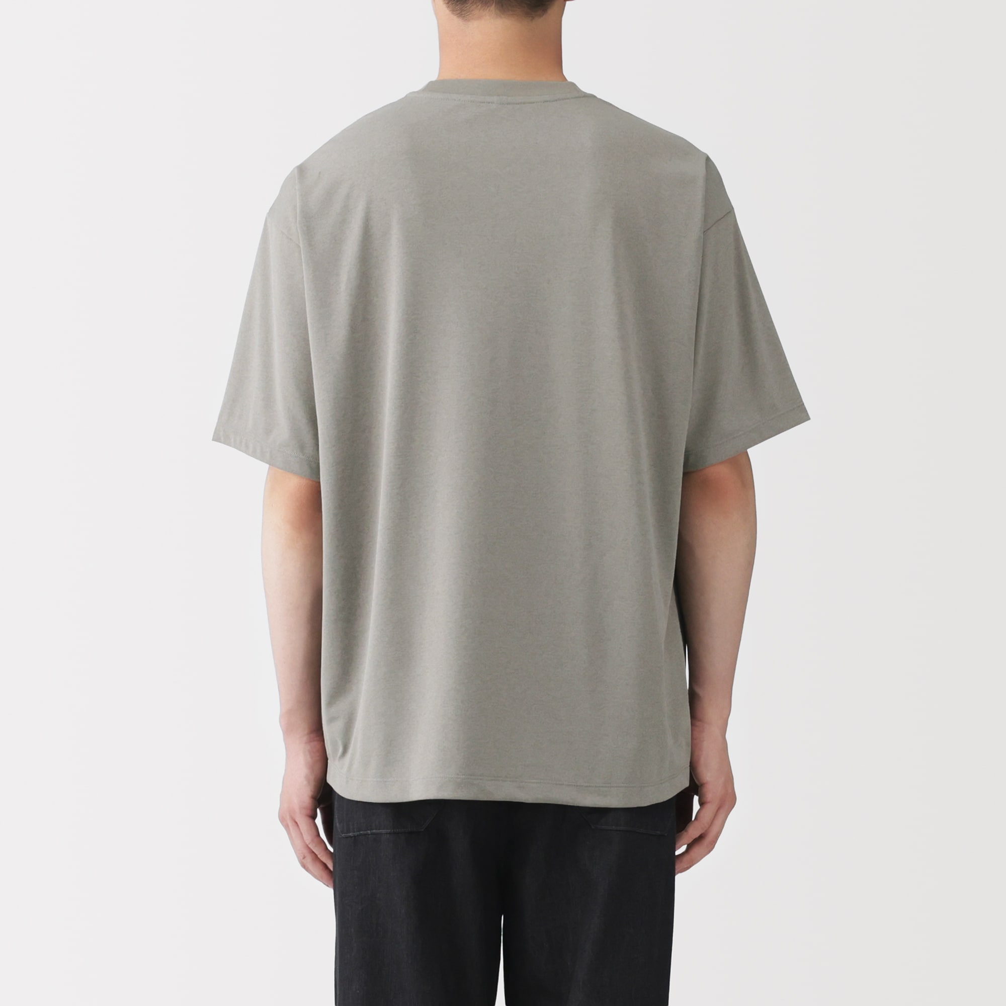 紳士 UVカット乾きやすいクルーネック半袖Tシャツ | 無印良品