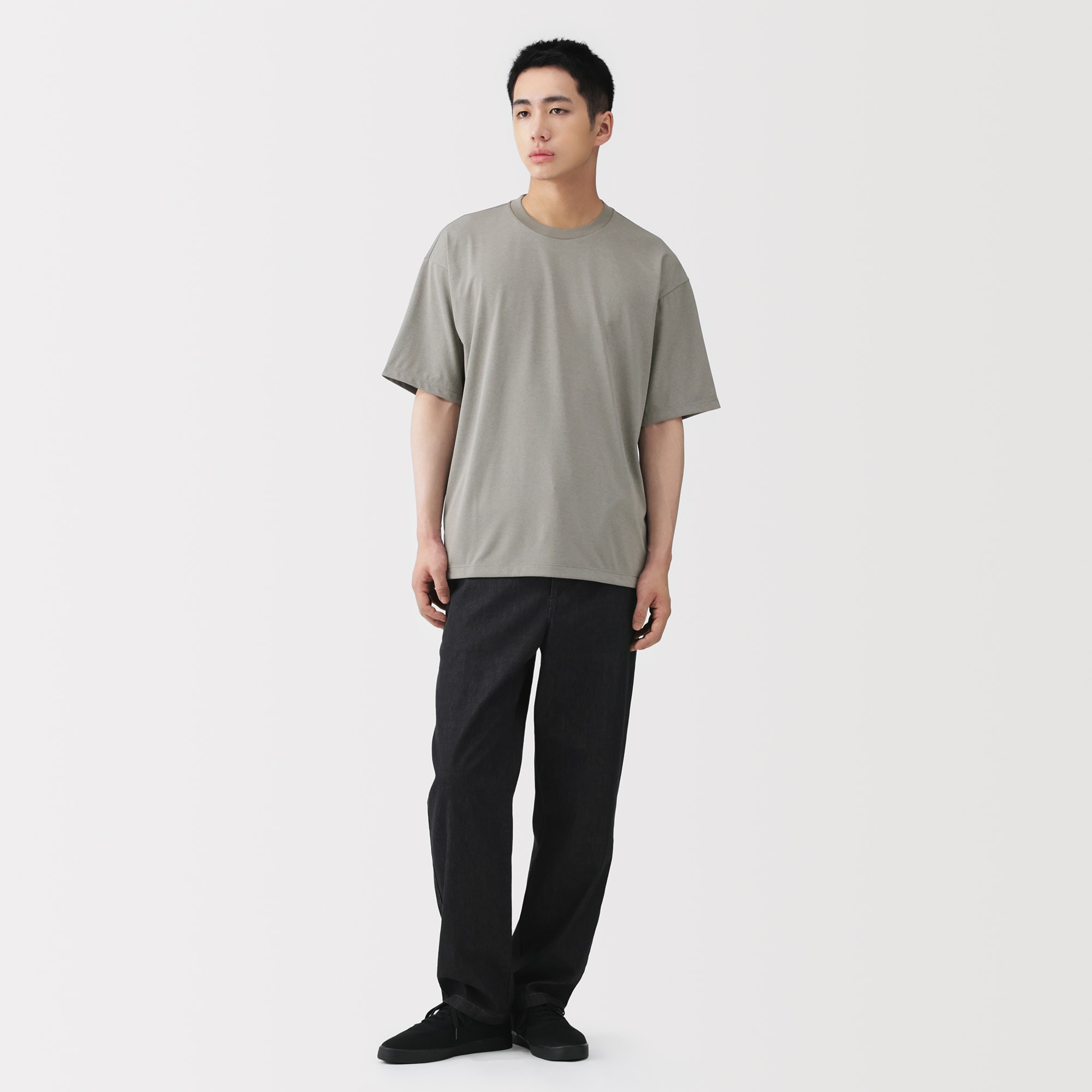 紳士　ＵＶカット乾きやすいクルーネック半袖Ｔシャツ