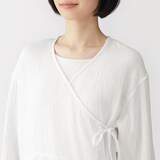 婦人　楊柳ガーゼ　ショートカーディガン