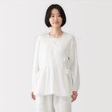 婦人　楊柳ガーゼ　ショートカーディガン