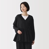 婦人　楊柳ガーゼ　ショートカーディガン