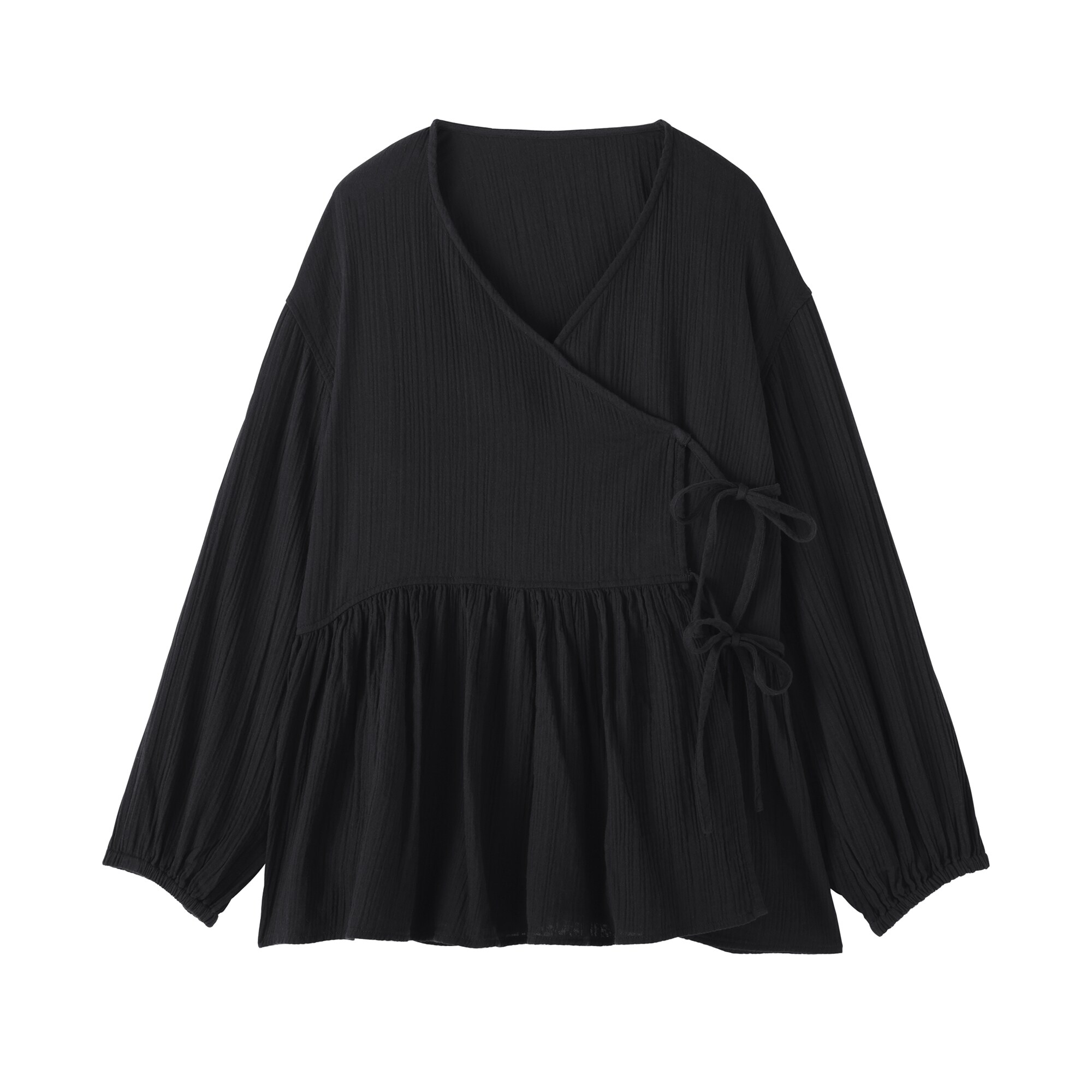 婦人　楊柳ガーゼ　ショートカーディガン