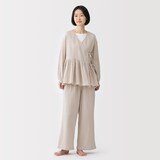 婦人　楊柳ガーゼ　ショートカーディガン