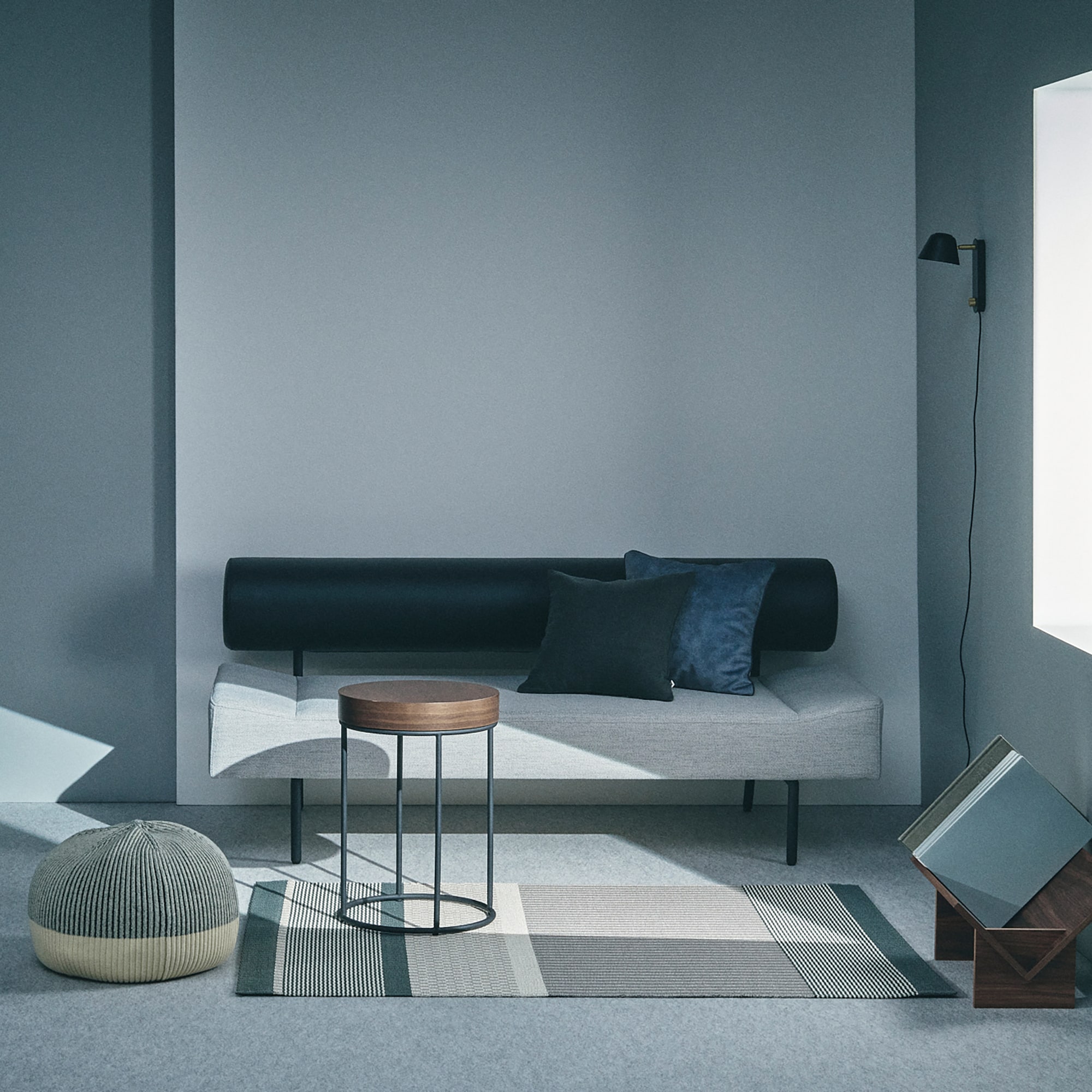 ［ＩＤＥＥ］ＤＩＶＡＮＣＯ　ＳＯＦＡ　Ｒ　（２）　ＢＬＡＣＫ／ＬＩＧＨＴＧＲＡＹ