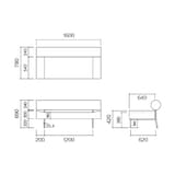 ［ＩＤＥＥ］ＤＩＶＡＮＣＯ　ＳＯＦＡ　Ｒ　（２）　ＮＡＶＹ／ＧＲＡＹ