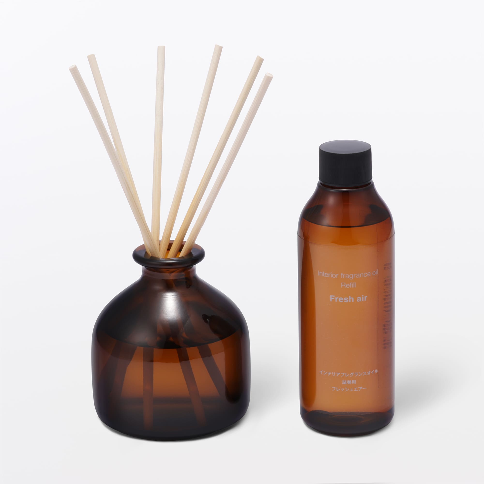 無印良品　インテリアフレグランスオイル　エアー（詰替用）　4本 インテリアフレグランスオイル フレッシュエアー（詰替用） | 無印良品