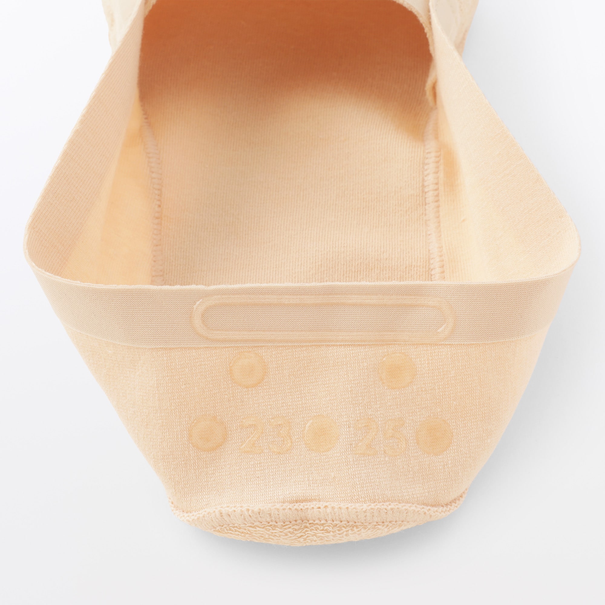 婦人　つま先に縫い目のない　深履きフットカバー（かかと滑り止め付き）