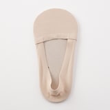 婦人　つま先に縫い目のない　深履きフットカバー（かかと滑り止め付き）