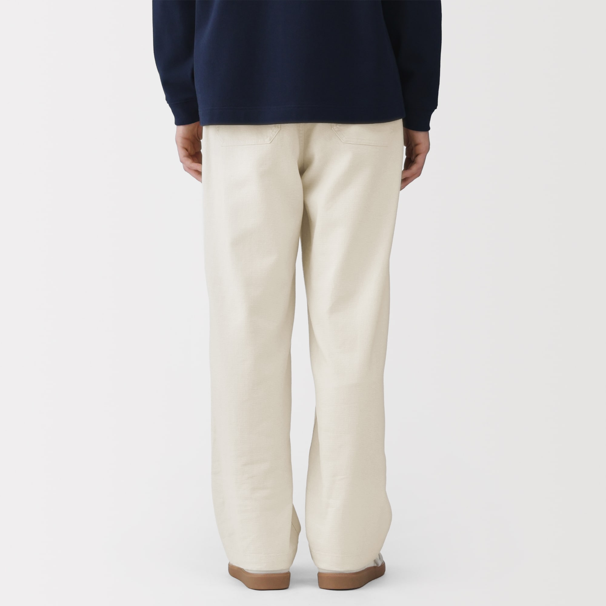 紳士　ジュート混ベイカーパンツ