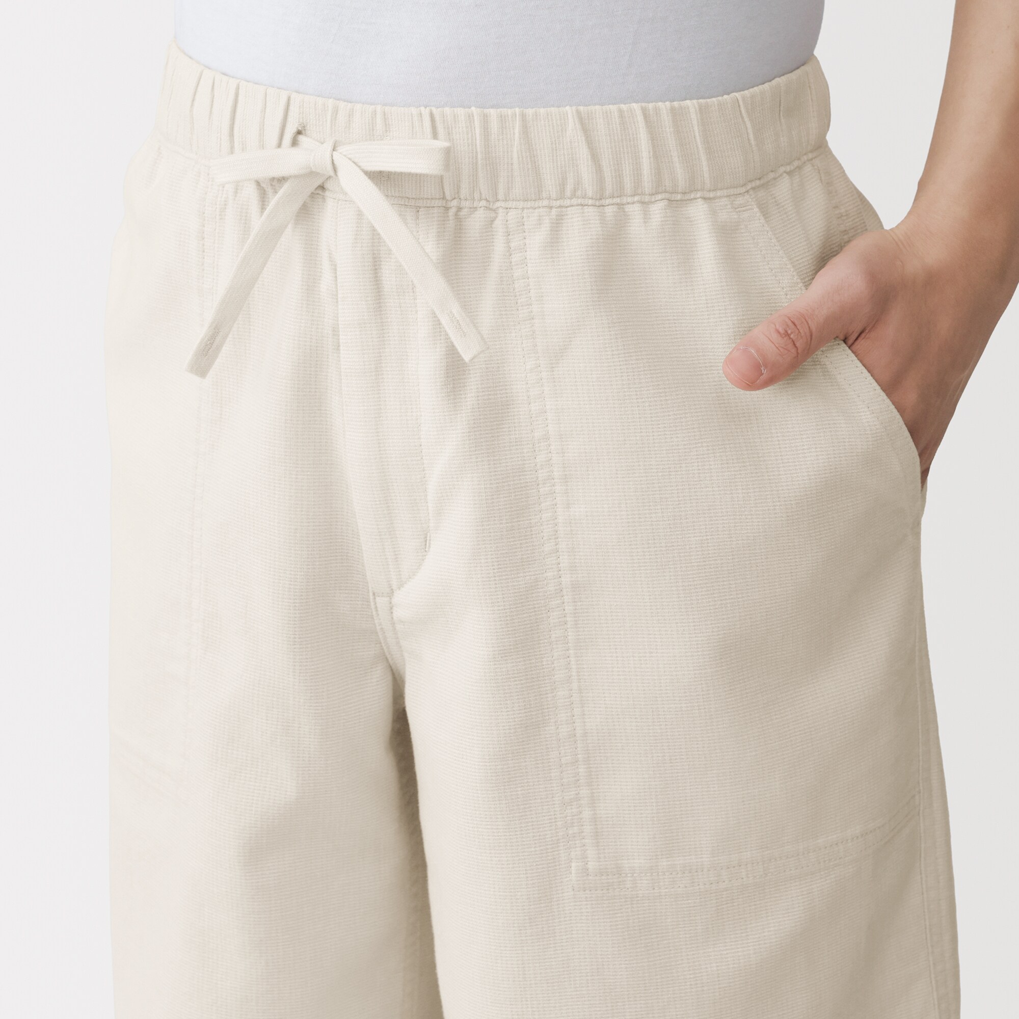 紳士　ジュート混ショートパンツ