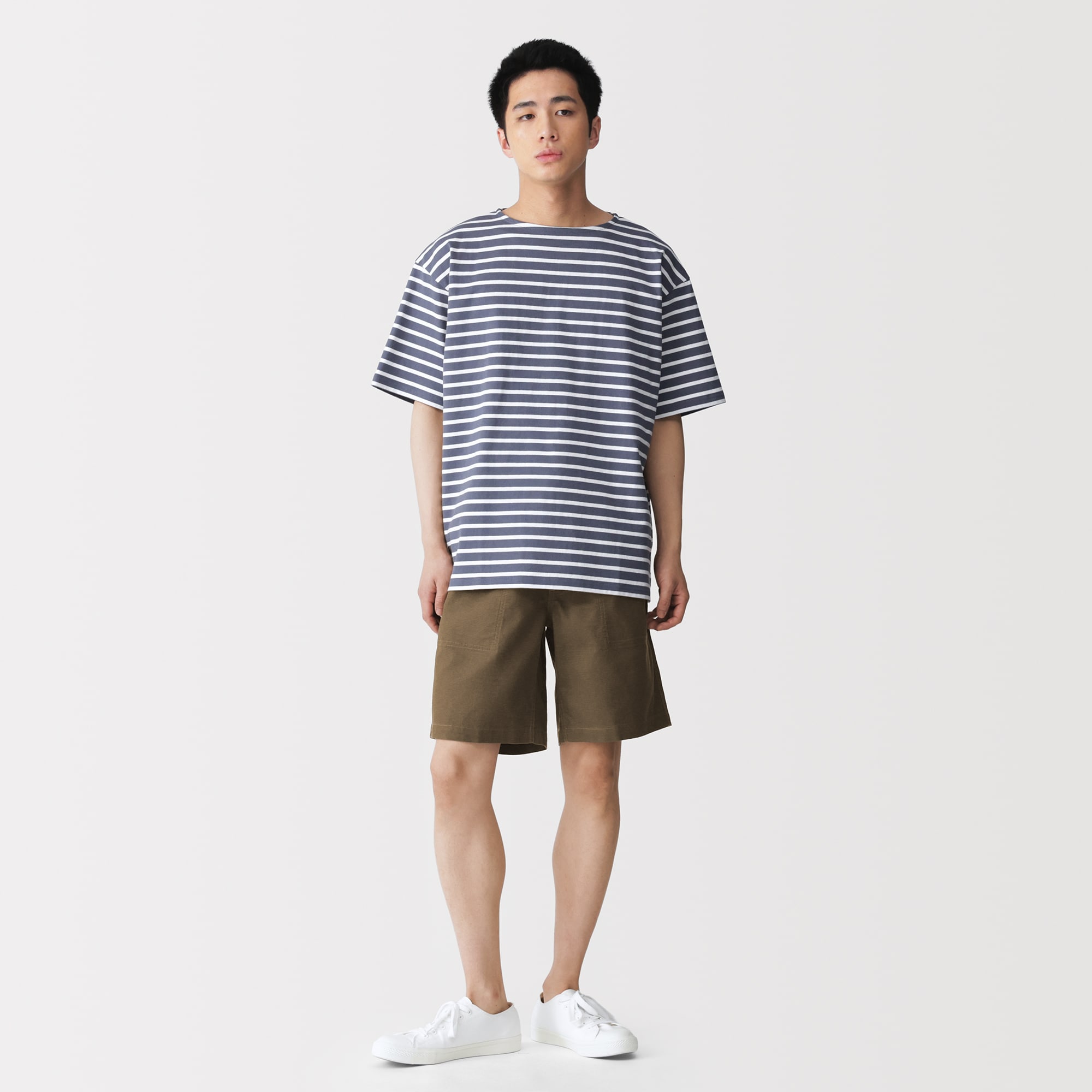 紳士　ジュート混ショートパンツ