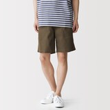 紳士　ジュート混ショートパンツ