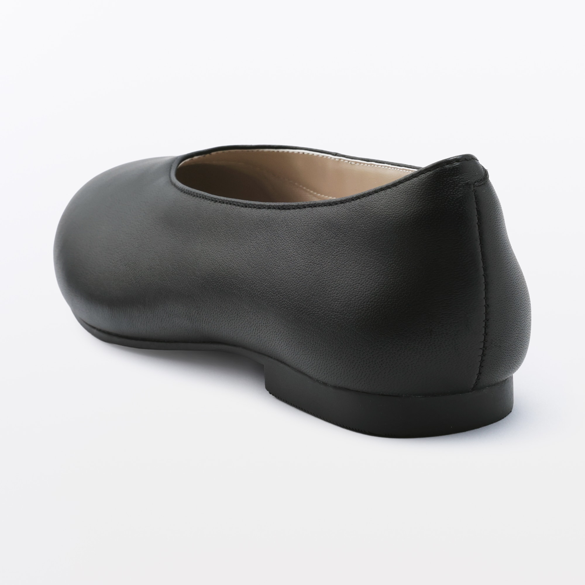 婦人　疲れにくい　レザー深履きシューズ