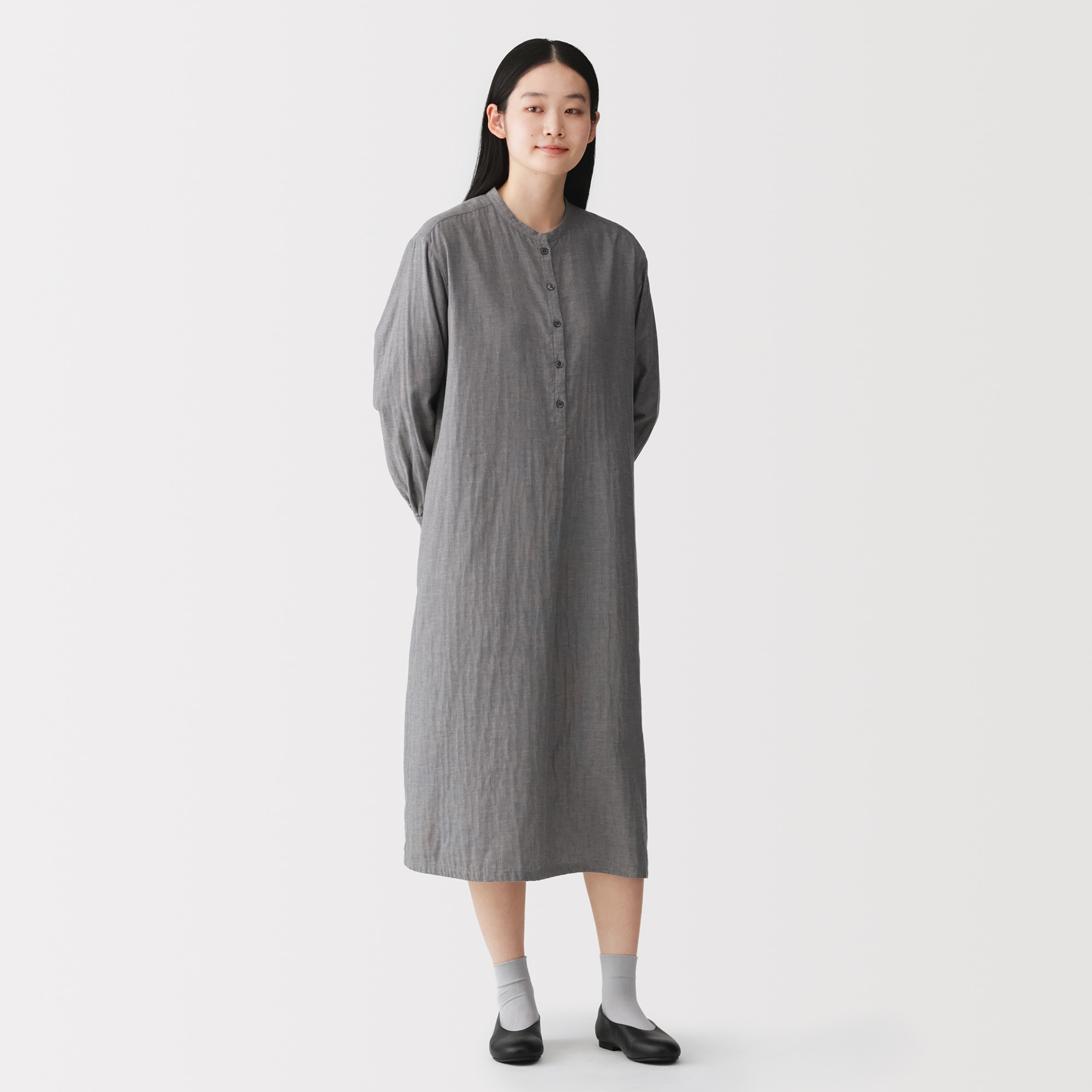 婦人　疲れにくい　レザー深履きシューズ