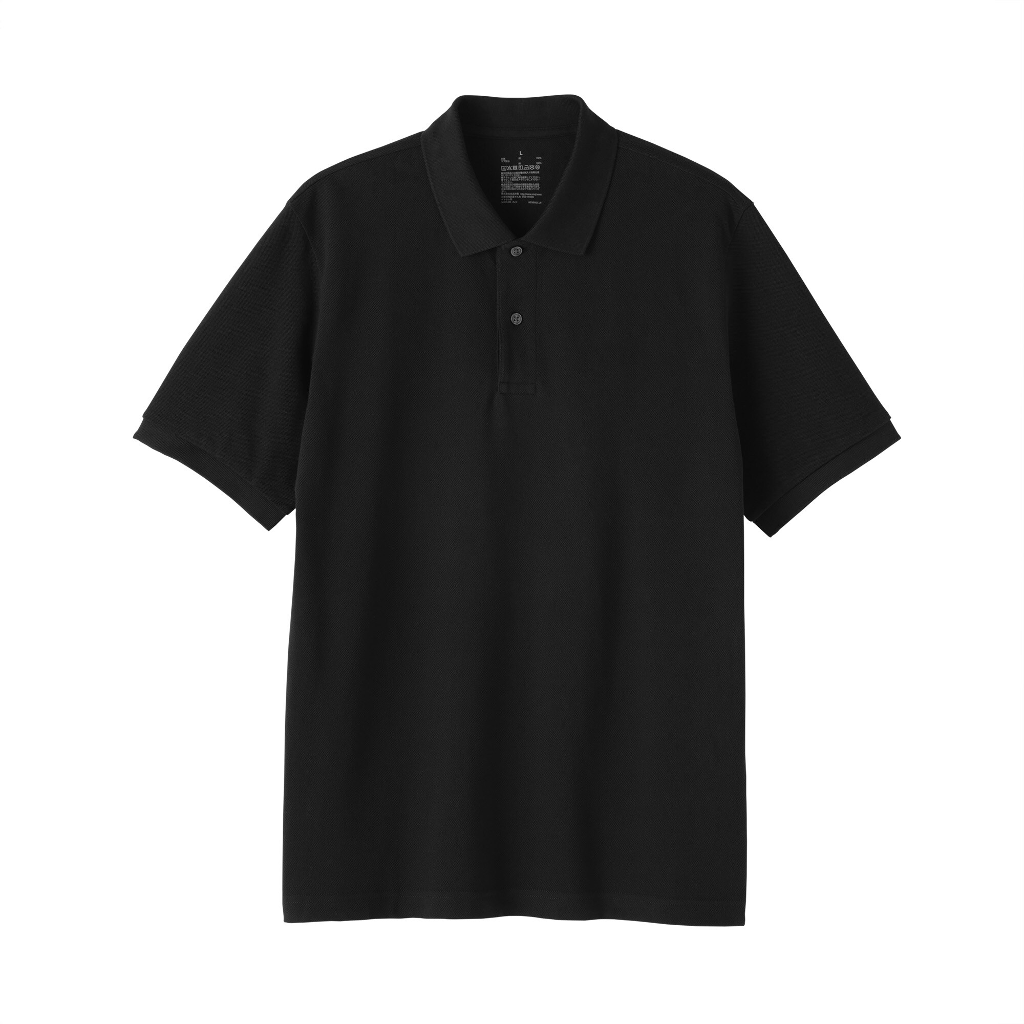 紳士　洗いざらし鹿の子編み半袖ポロシャツ