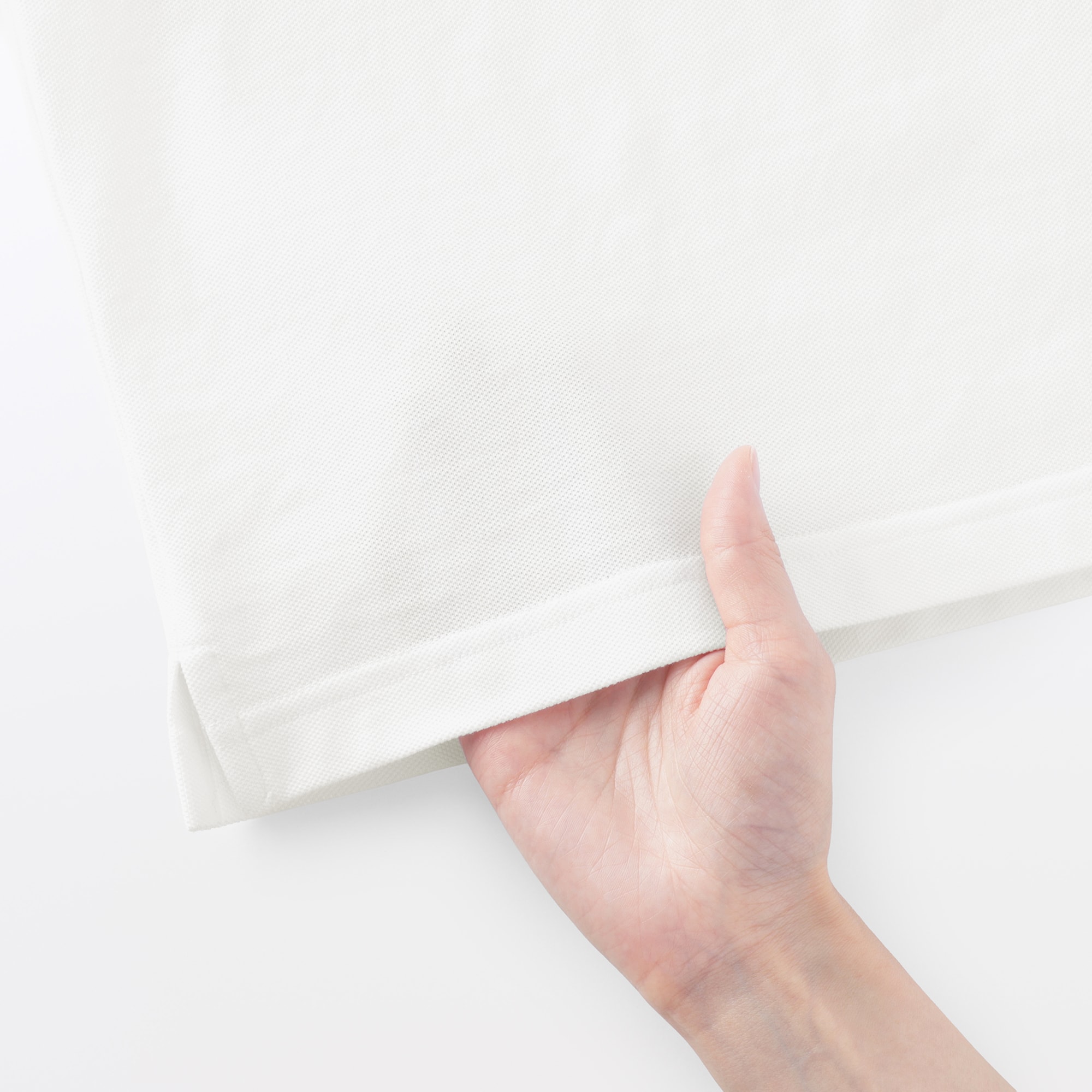 紳士　洗いざらし鹿の子編み半袖ポロシャツ