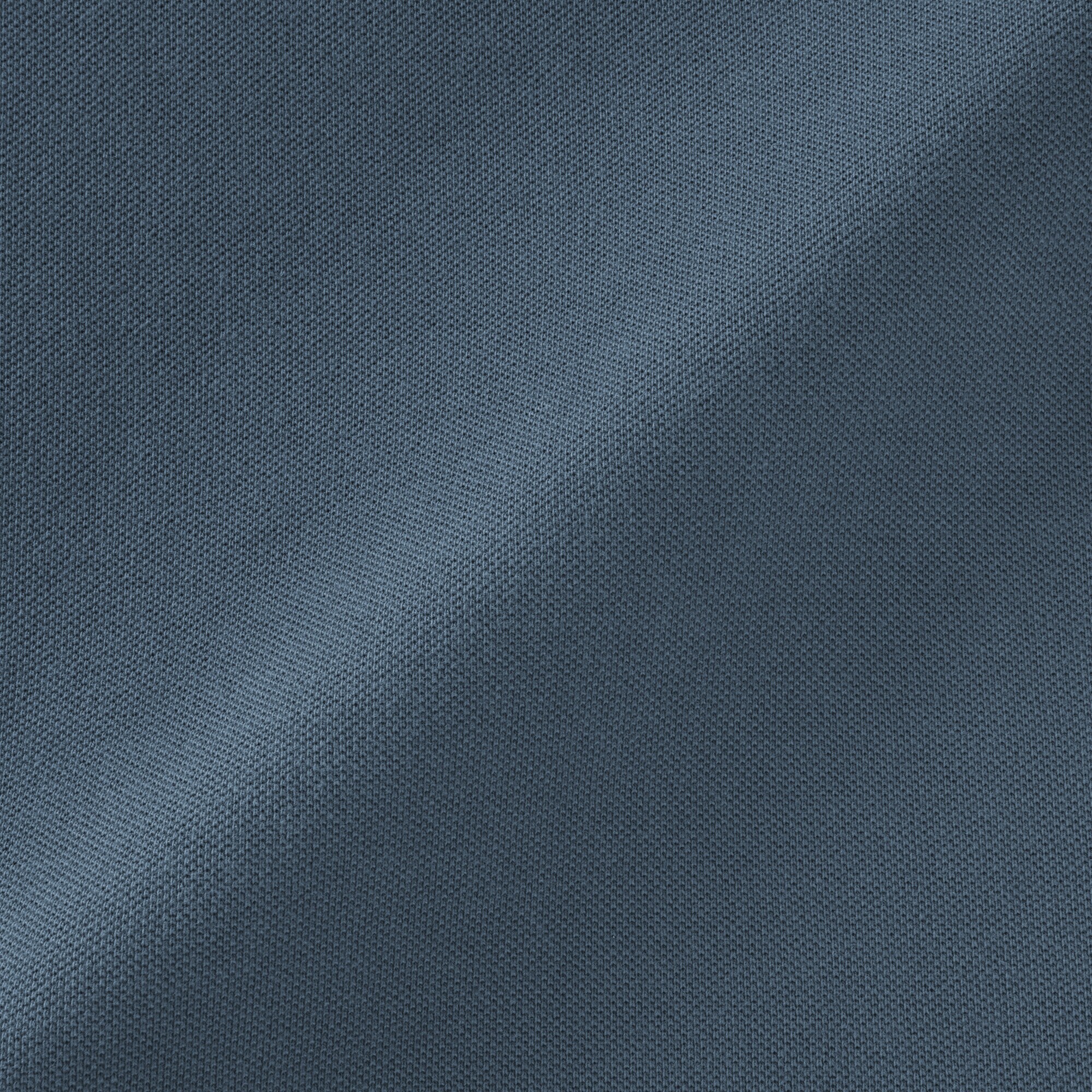 紳士　洗いざらし鹿の子編み半袖ポロシャツ