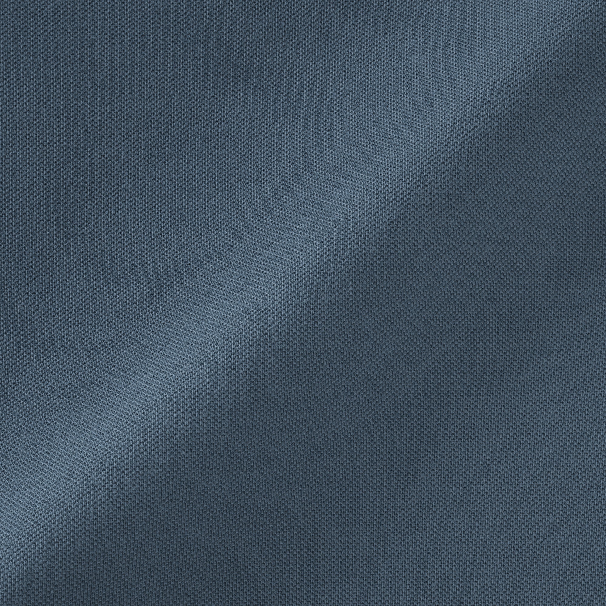 紳士　洗いざらし鹿の子編み半袖ポロシャツ