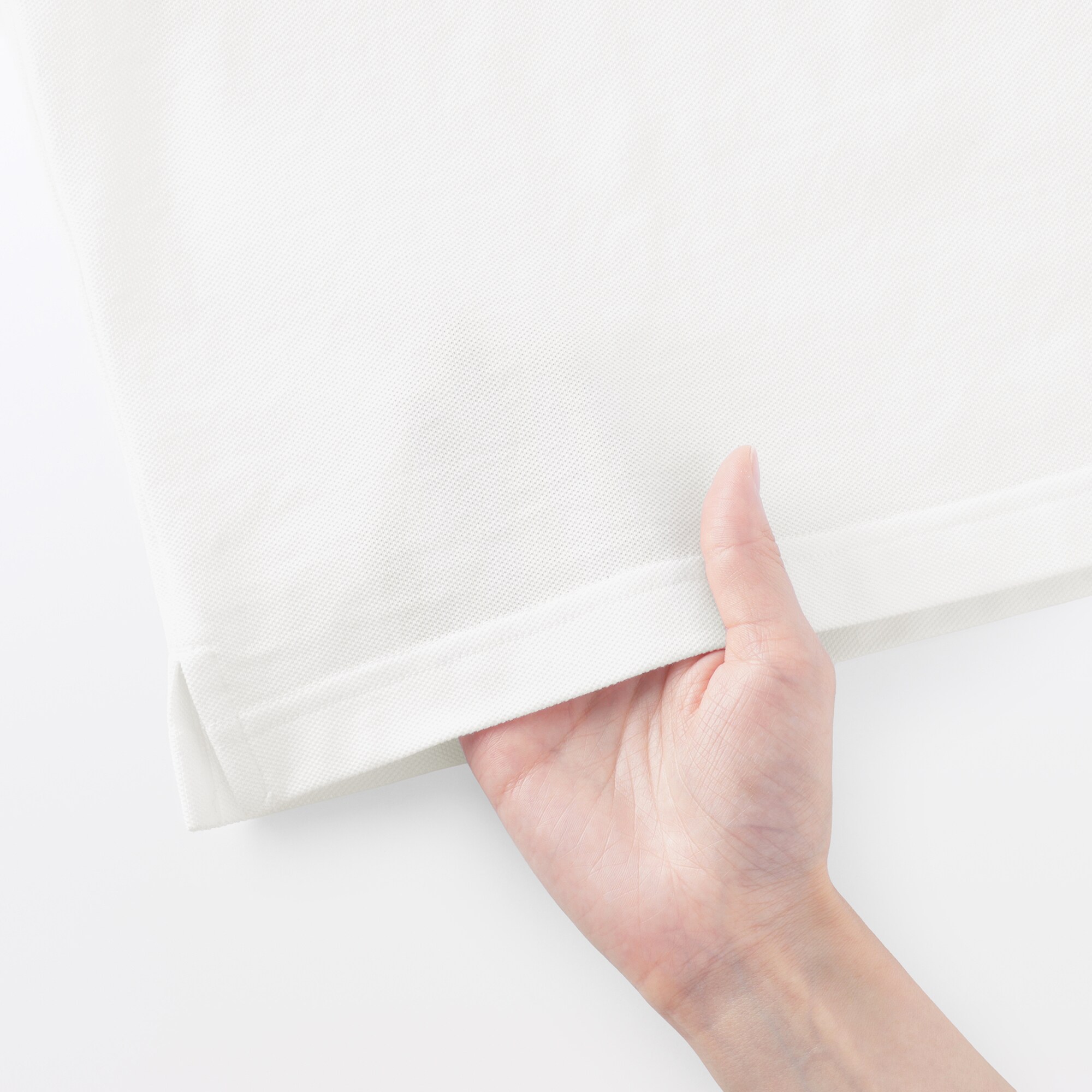 紳士　洗いざらし鹿の子編み半袖ポロシャツ