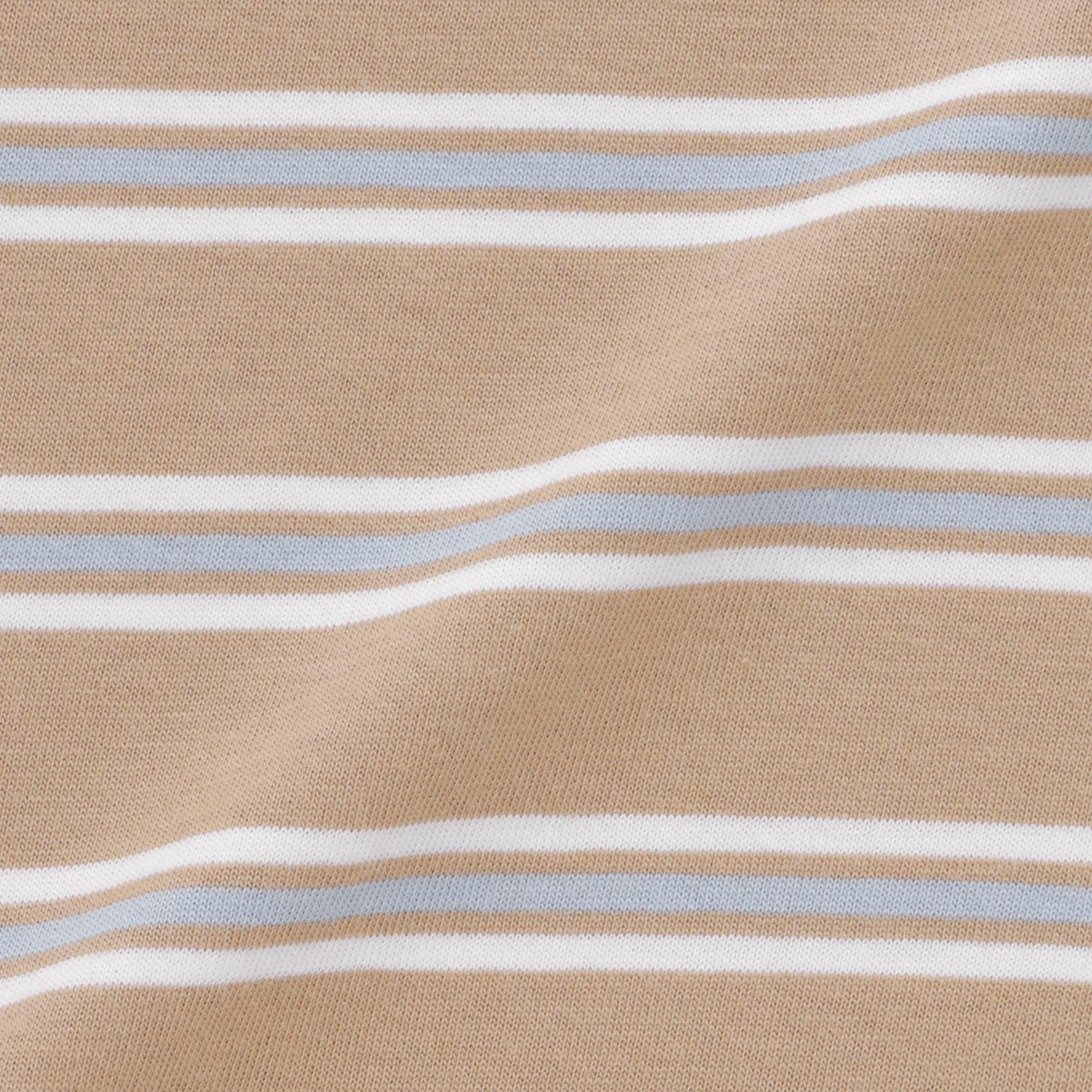 キッズ　綿天竺編みクルーネック半袖Ｔシャツ　ボーダー