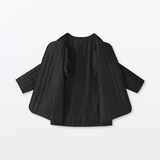 婦人　木の実から作ったカポック混　結び釦　中わたジャケット