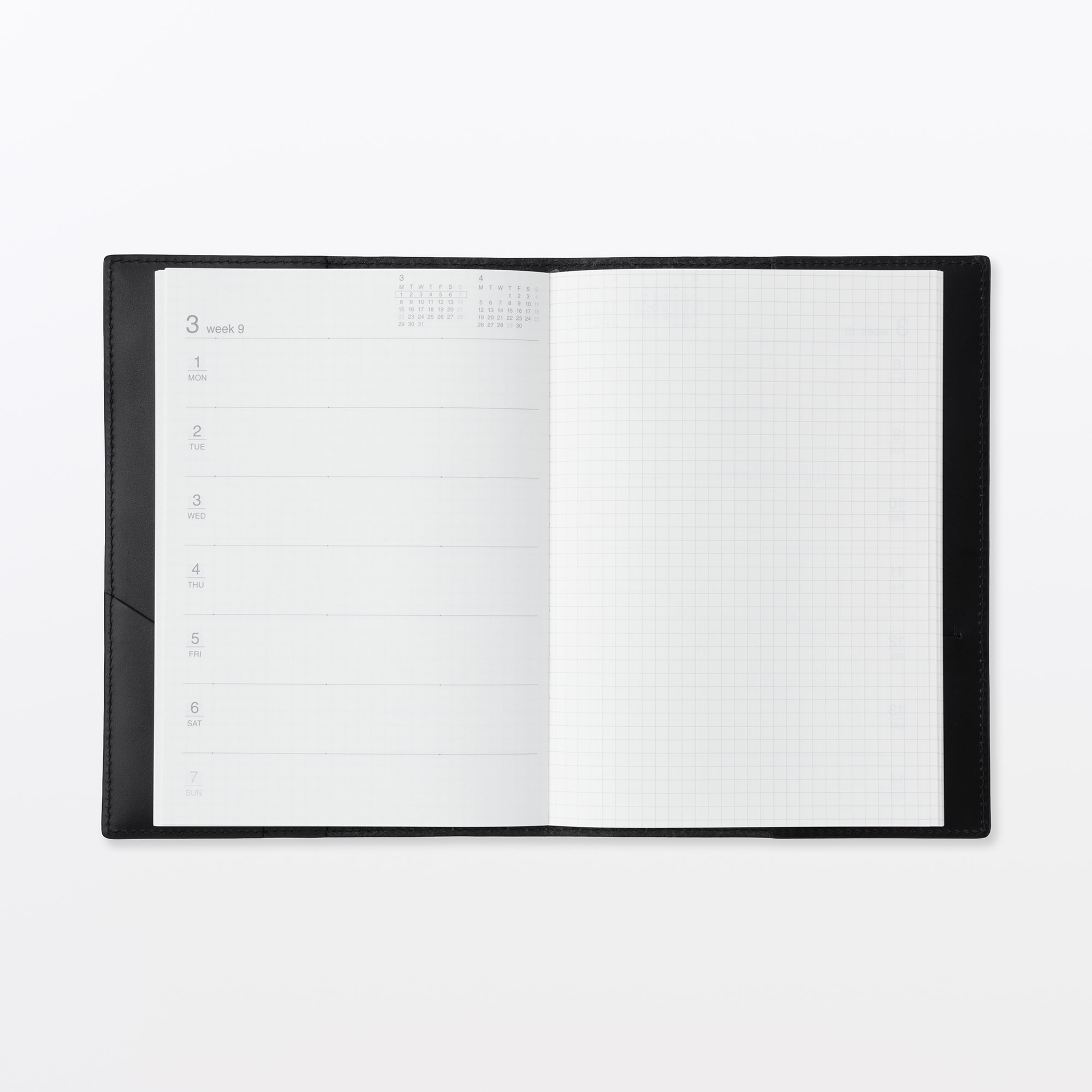 オリーブ油の副産物で鞣したレザー　手帳カバー　Ａ５サイズ