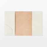 オリーブ油の副産物で鞣したレザー　手帳カバー　Ｂ６サイズ