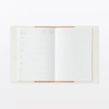 オリーブ油の副産物で鞣したレザー　手帳カバー　Ｂ６サイズ