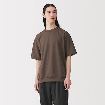 紳士　ＵＶカット乾きやすいワッフルクルーネック半袖Ｔシャツ