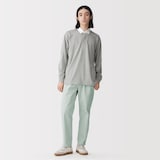 紳士　洗いざらしコットンイージーパンツ