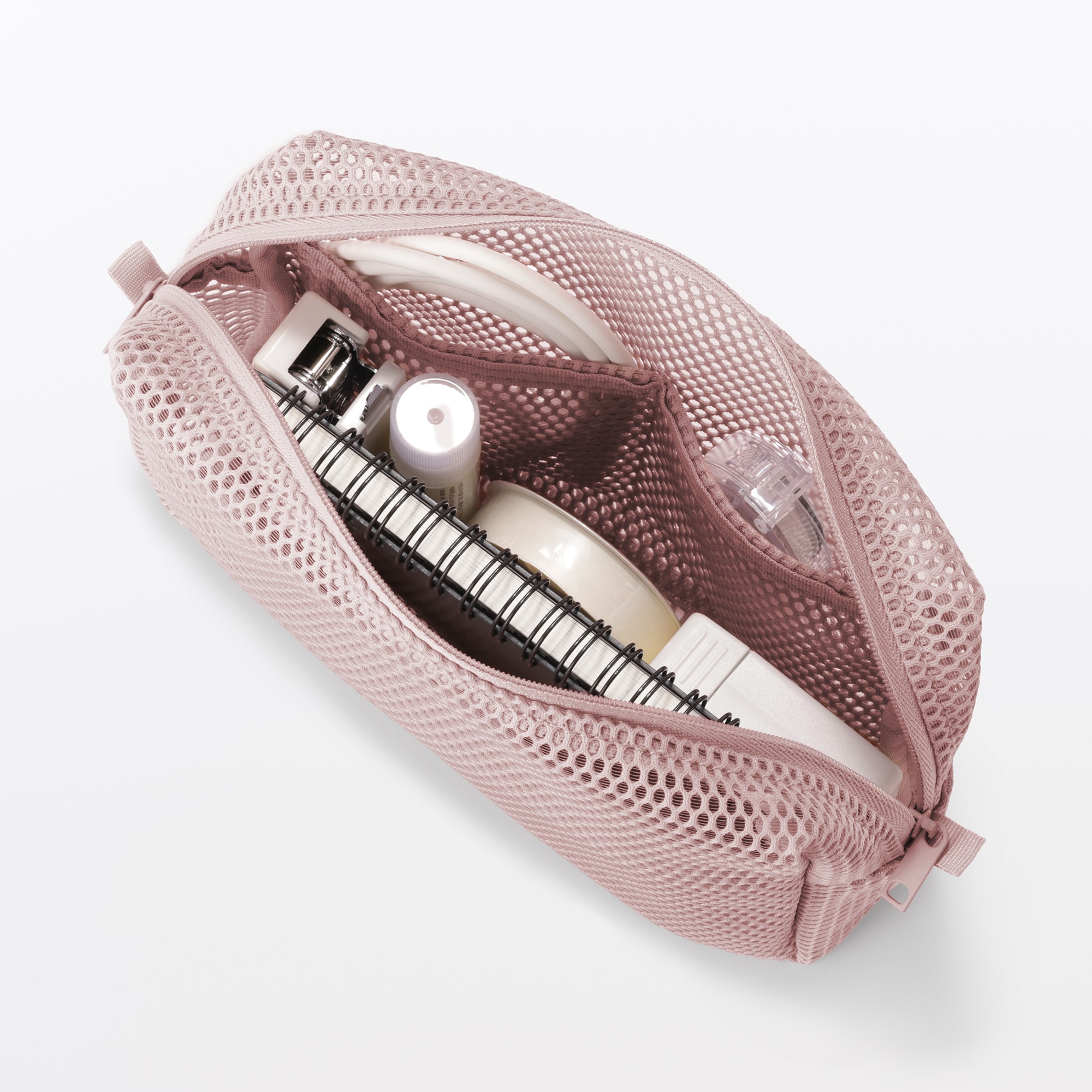 立体メッシュ　小物整理ポーチ