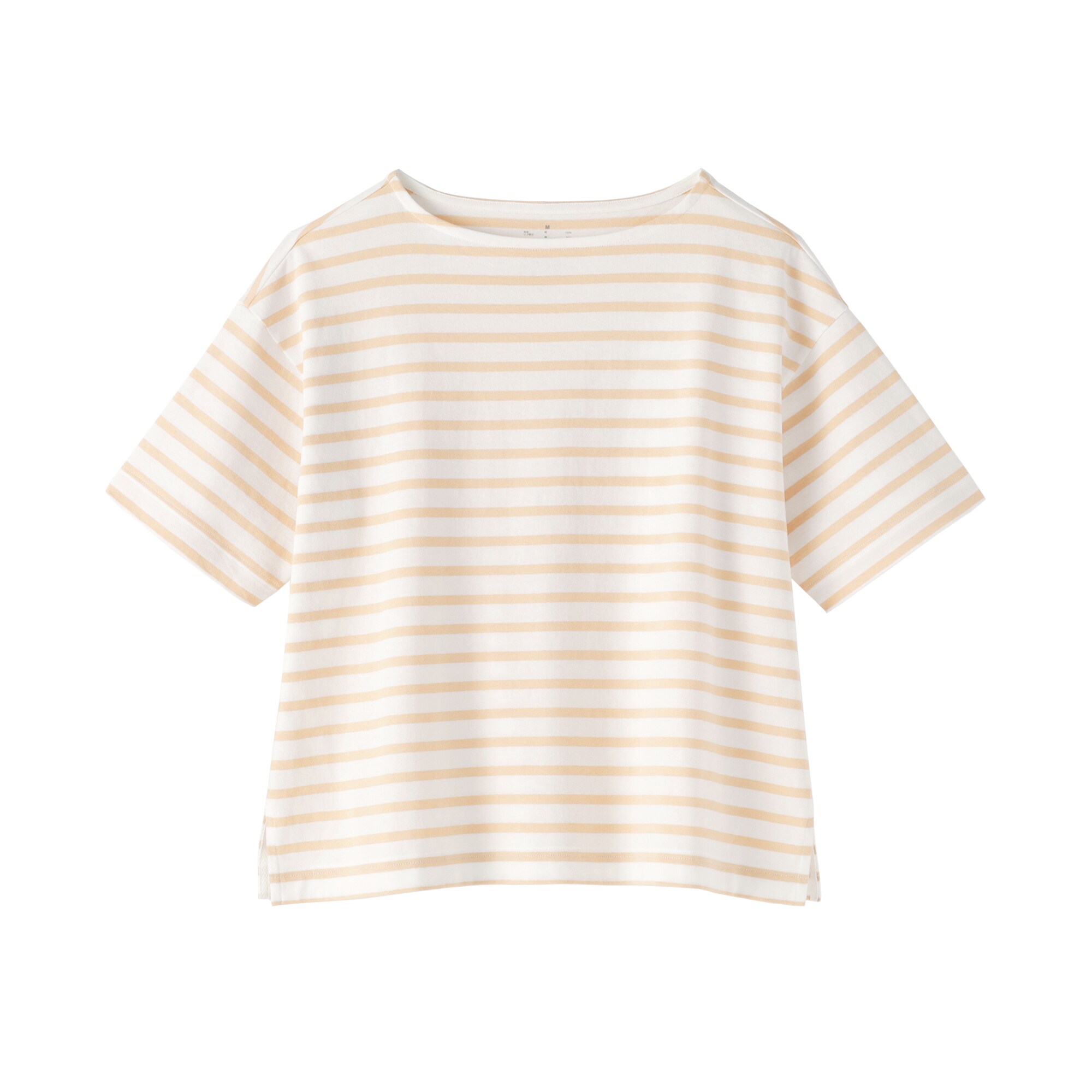 婦人　引き揃え天竺編みボートネック半袖Ｔシャツ