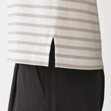 婦人　引き揃え天竺編みボートネック半袖Ｔシャツ