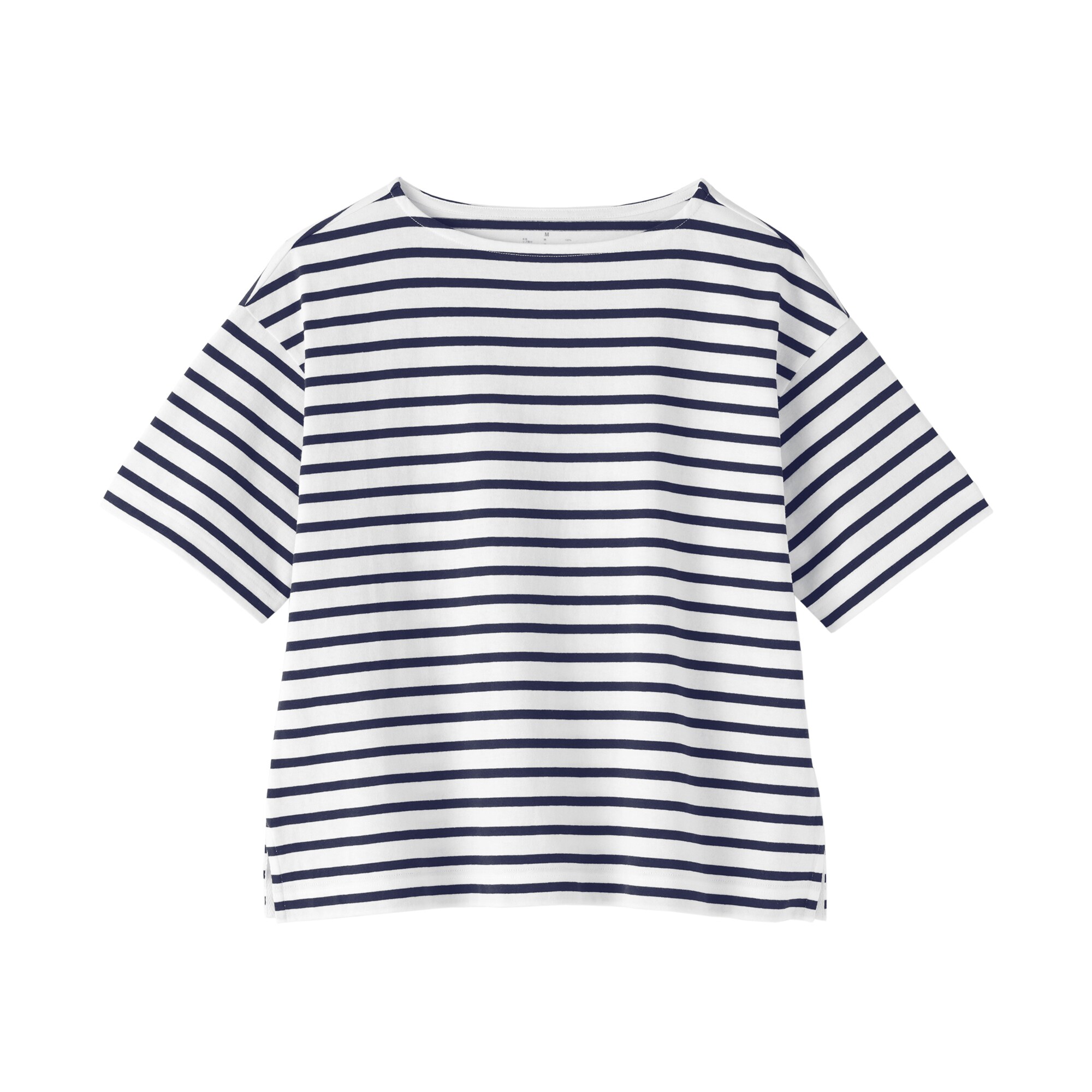 婦人　引き揃え天竺編みボートネック半袖Ｔシャツ