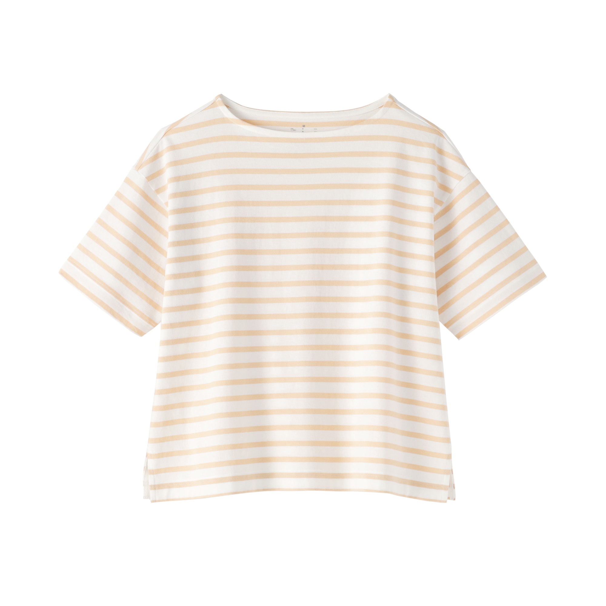 婦人　引き揃え天竺編みボートネック半袖Ｔシャツ