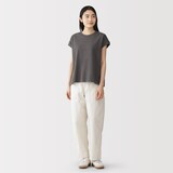婦人　引き揃え天竺編みフレンチスリーブＴシャツ
