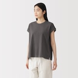 婦人　引き揃え天竺編みフレンチスリーブＴシャツ