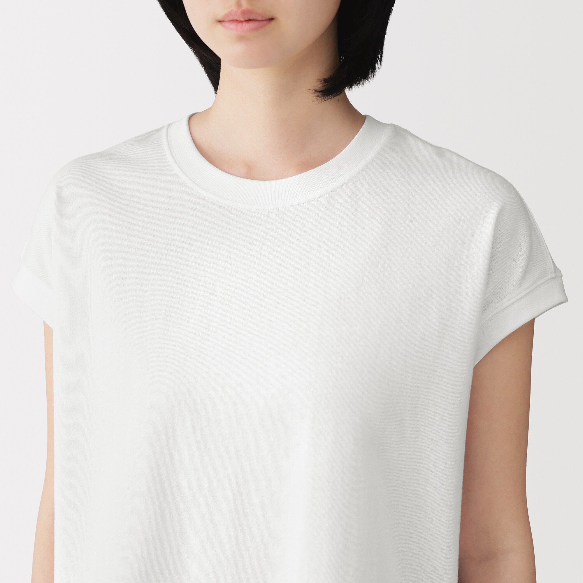 婦人　引き揃え天竺編みフレンチスリーブＴシャツ