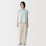 婦人　引き揃え天竺編みフレンチスリーブＴシャツ