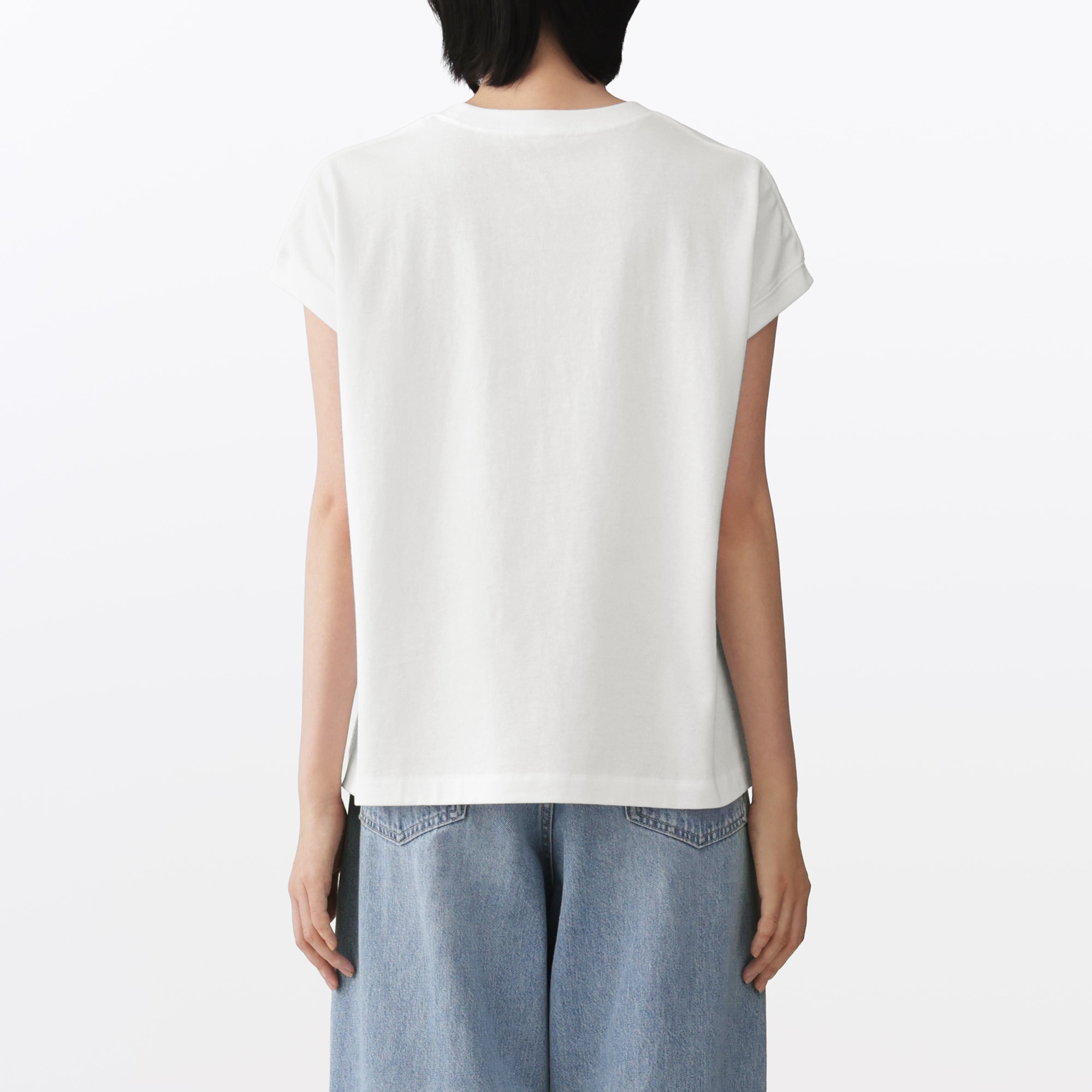 婦人　引き揃え天竺編みフレンチスリーブＴシャツ